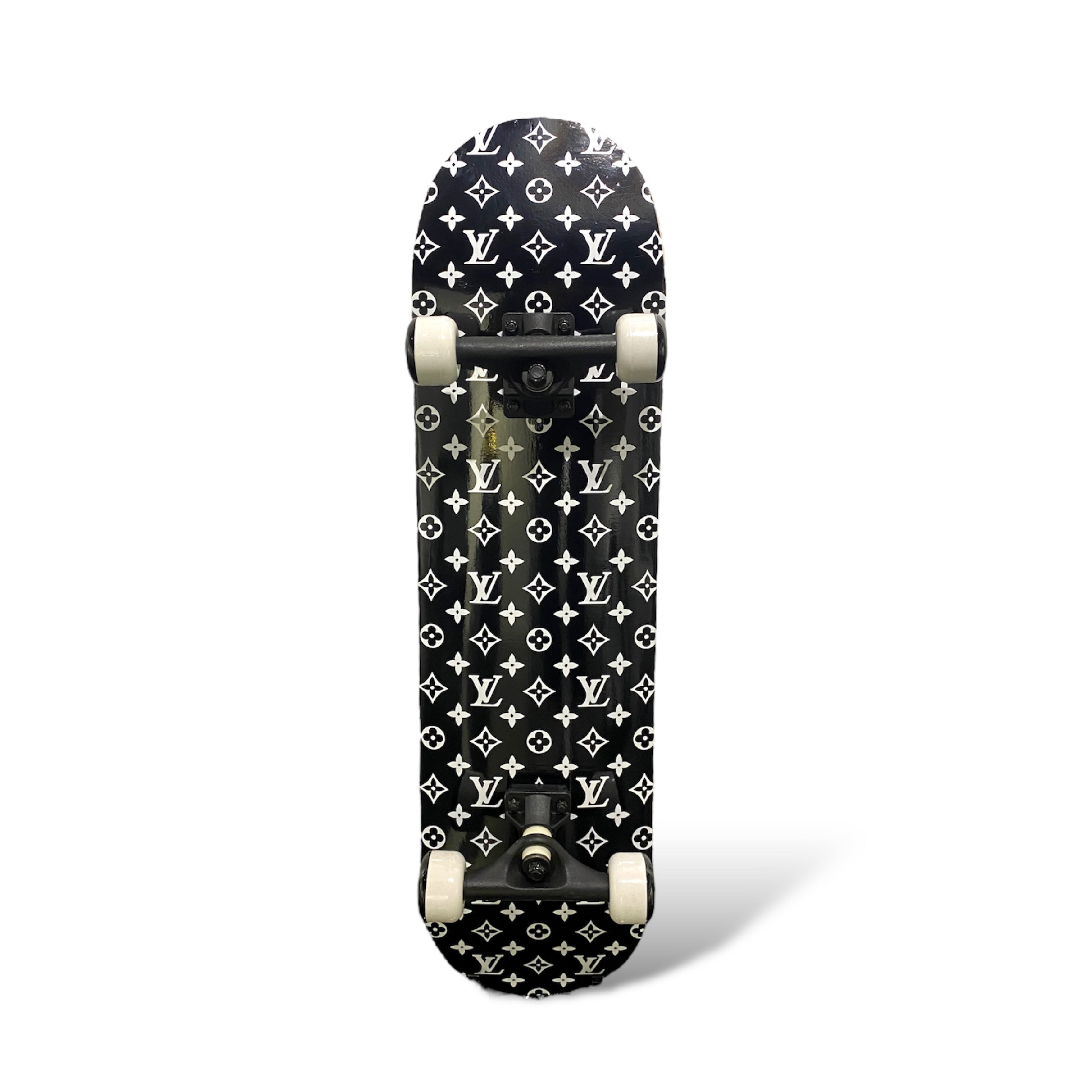 Designer Skateboard Black On White