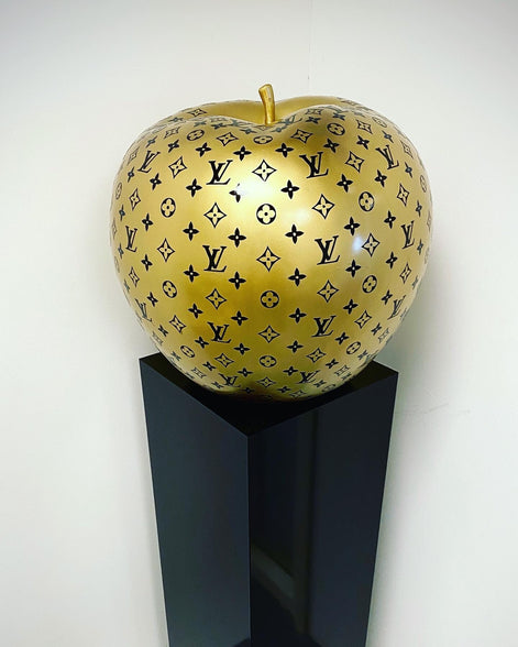 Golden LV Apple Art