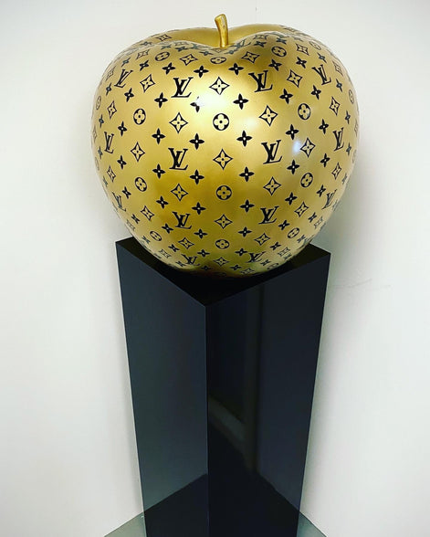 Golden LV Apple Art